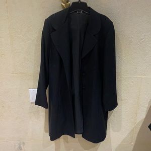 Sparkly black vintage trench coat